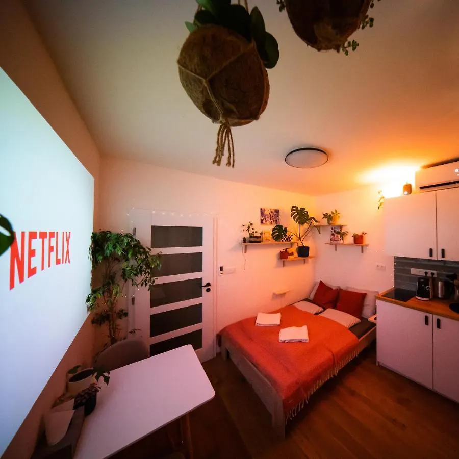 Maly Utulny Byt S Balkonem A Projektorem Prague